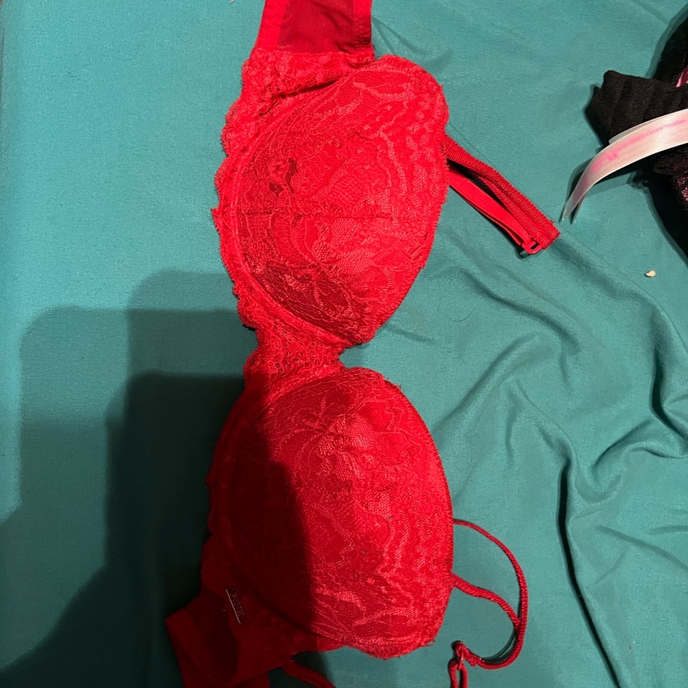 PINK red bra
